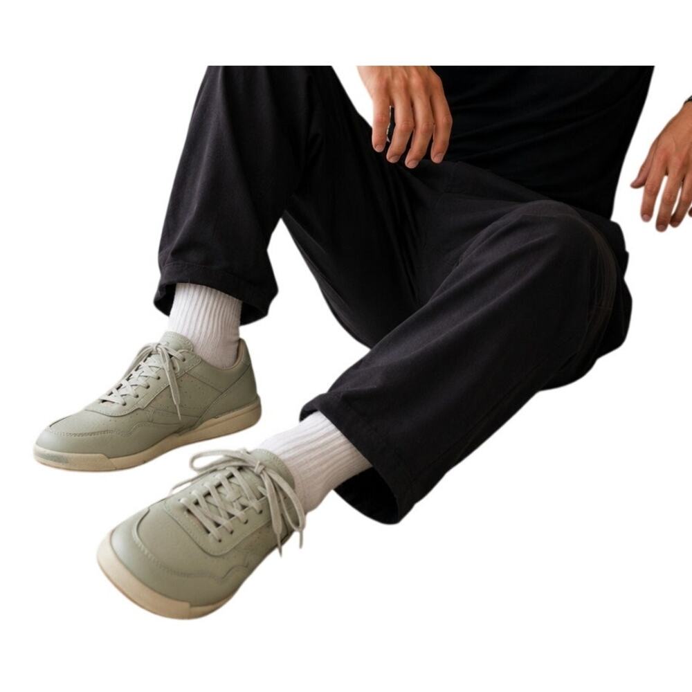 Rockport Leather Comfort Walking Sneakers Men’s Size 8 Light Gray Green